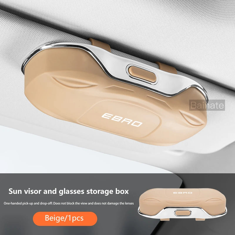 Car Glasses Box Sun Visor Glasses Holder For EBRO S700 EBRO S800 S400 2025 Shock-proof Eyeglasses Storage Case Car Accessories