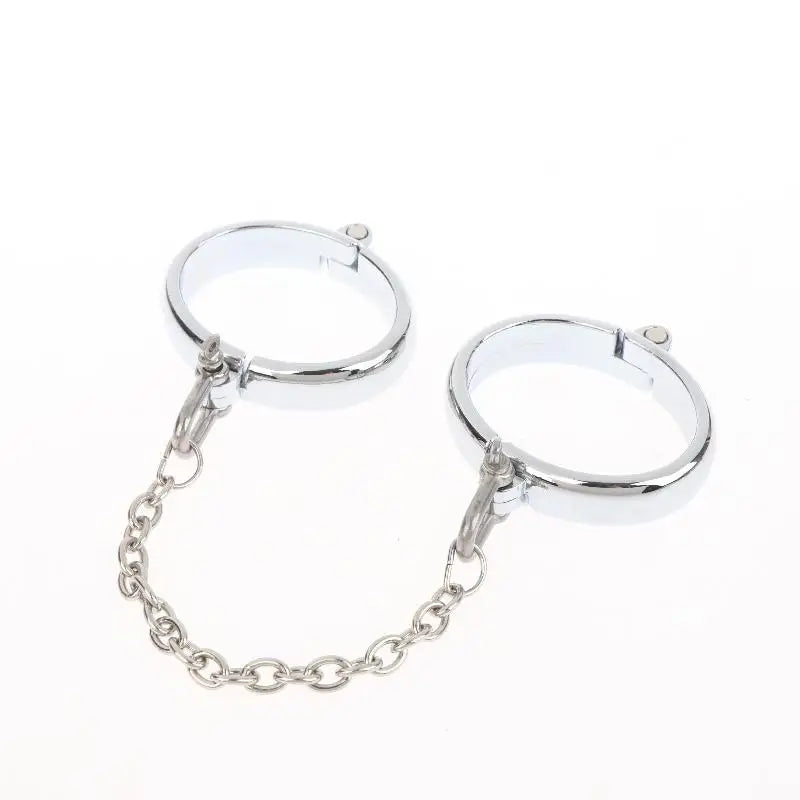 DIY Metal Tool Lock Elliptical Metal Ring Chain Bdsm Home Men's And Women's Slave Restraint Tool Parts Accessories Sex Products