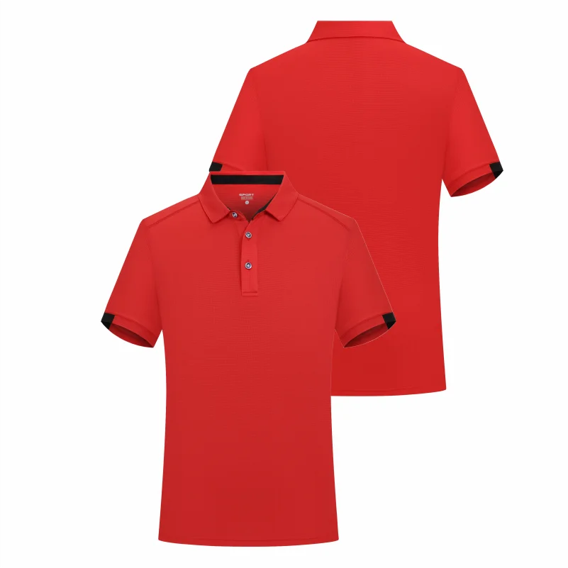 2024 Quick-drying Sports Polo Shirt Custom Design Company Brand Logo print Embroidery Breathable Lapel Short Sleeve Polo Shirts