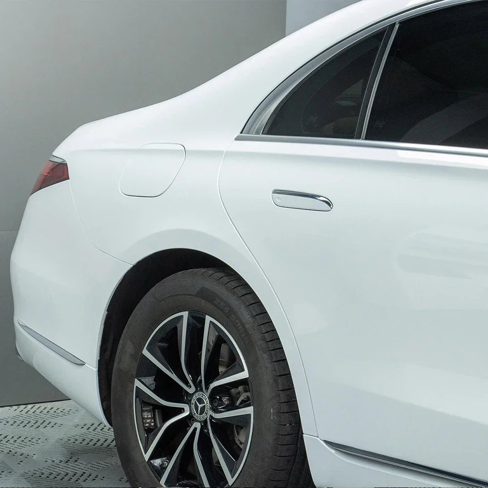 Glossy White Car Sticker Wrap Vinyl Film PET Sticker Bubble Free Vinyl Film Car Accessories Auto Exterior Interior Decoration