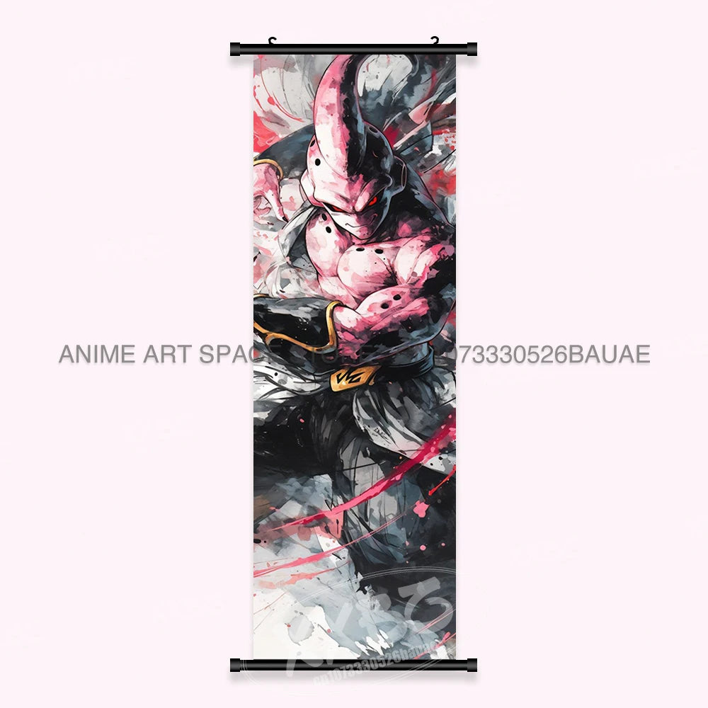 Dragon Ball Anime Wall Artwork Canvas Mural Scrolls Pictures Anime Character Son Goku Hanging Painting Poster Home Decoration