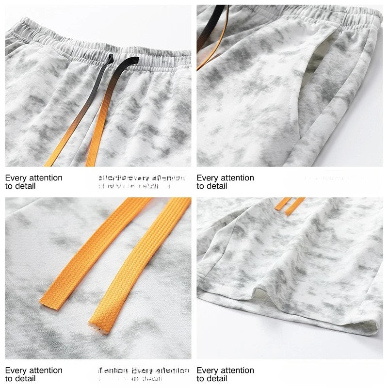 American High Street Five-Quarter Men's Camouflage Shorts Summer Thin Straight Loose Short Sports Pants Trendy Brand Men Bottoms