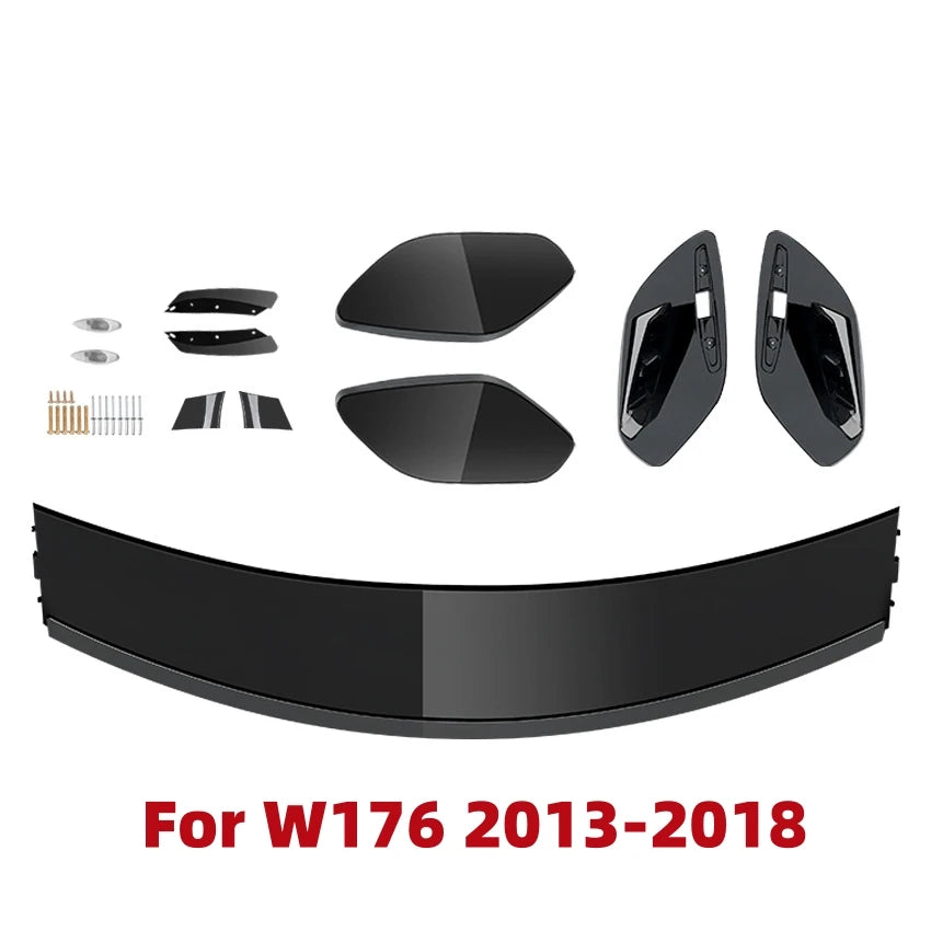 For Mercedes Benz A Class W176 W177 2013-2022 A180 A200 A250 A260 A45 Rear Roof Spoiler Tail Wing Glossy Black Rear Trunk Wing