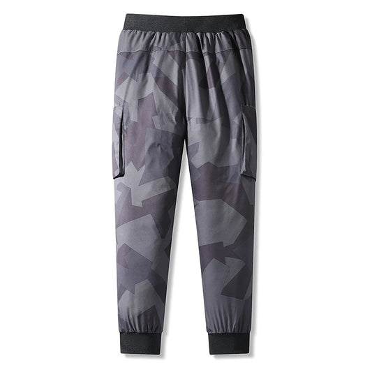 Autumn And Winter New Men'S Camouflage Casual Versatile Loose Outdoor Sports Trousers 90 White Duck Down Warm Down Pants