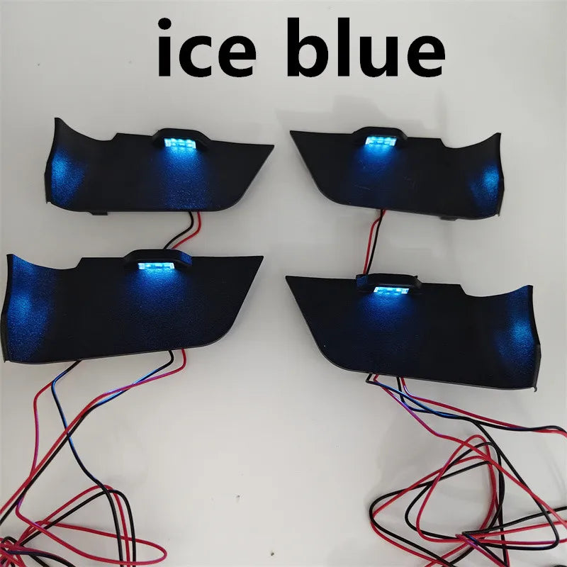 For Toyota RAV4 2019-2024 Inner Door Bowl Ambient Light Atmosphere Lamp Handle Armrest Frame LED Blue Decorate Lamp