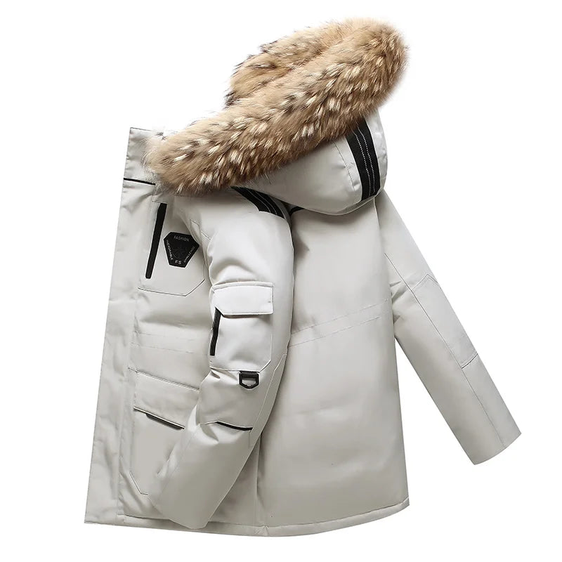 2026 Hiking, Camping, Fishing, Outdoor Mountain Climbing, Traveling, Outings, Self-driving, Ice Sports, Short Hooded Down Jacket