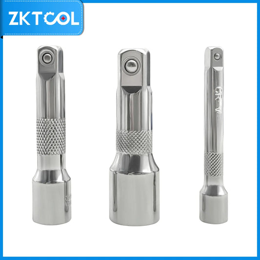 【NEW!】9-piece ratchet socket wrench set, crowbar adapter, includes 1/2" 3/8" 1/4" drive sockets for a variety of applications