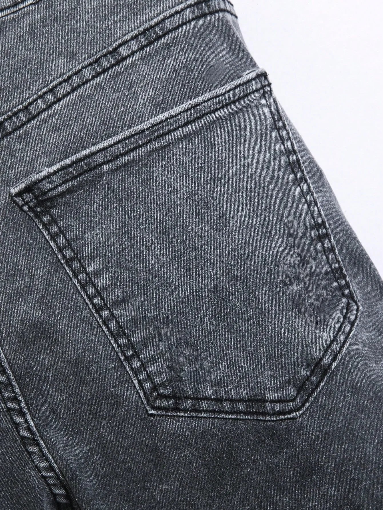 Modern Gray Men's Slim Jeans For Man Original Y2K Drip Fashion Denim Pants No accessories or belts included