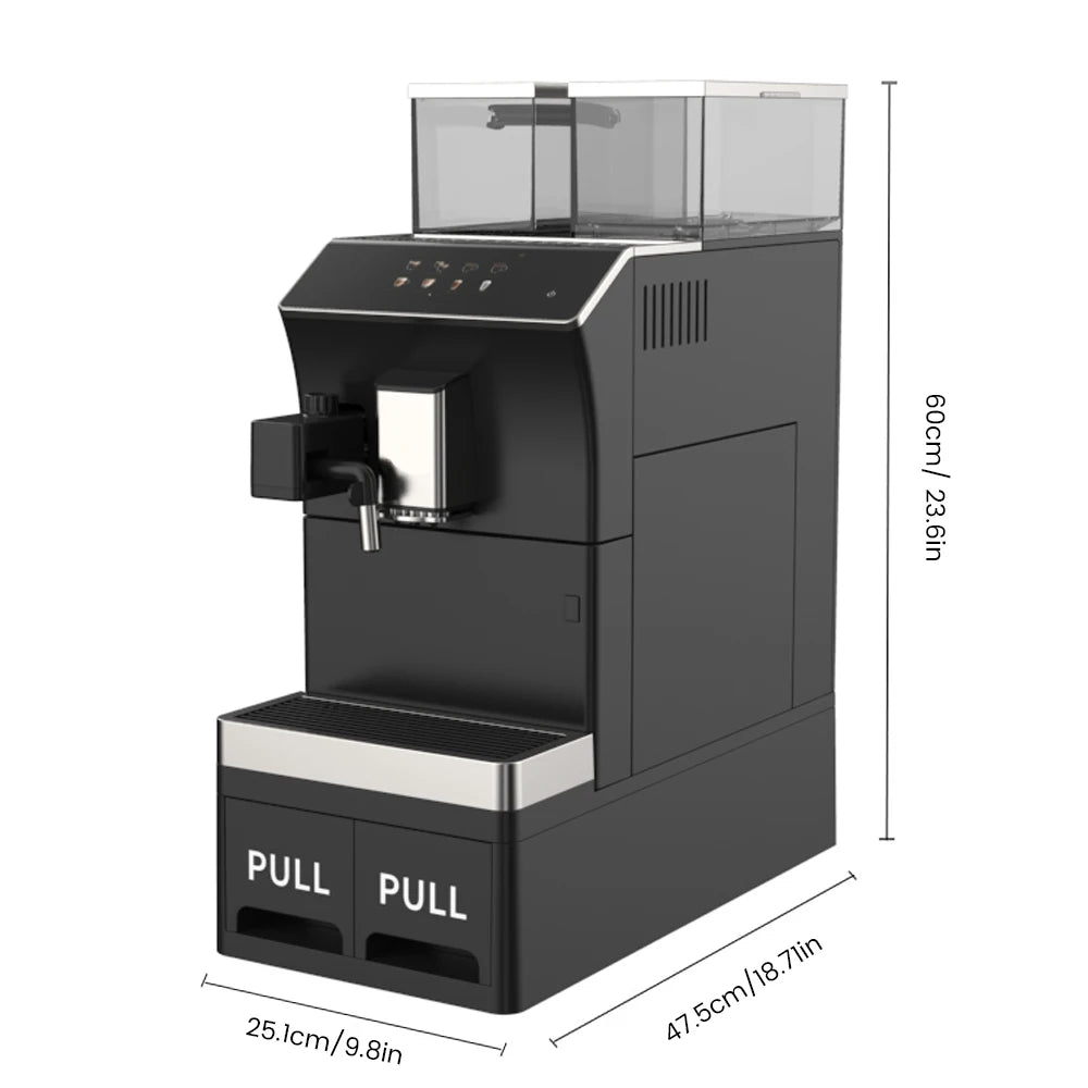 Mcilpoog WS101+3 Business super automatic coffee machine Touch screen to quickly make coffee with one touch