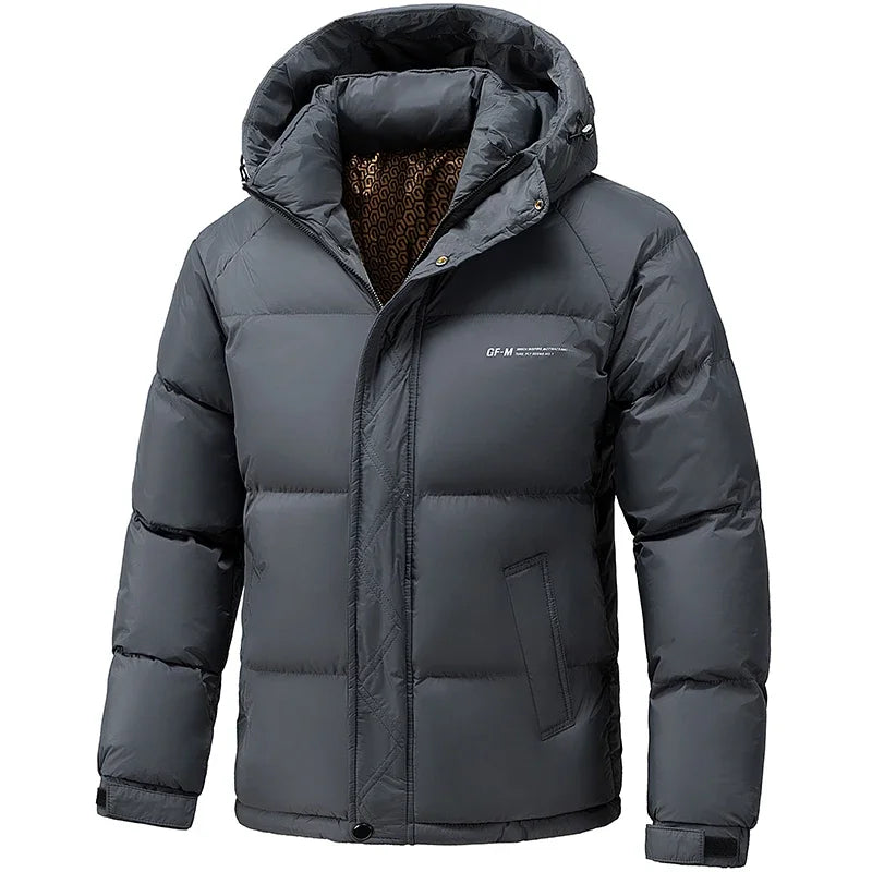 Winter Down Cotton Jacket Men's New Thickened Warm Parka Jackets Loose Casual Hooded Parkas Jacket Men's Windproof Puffer Coat