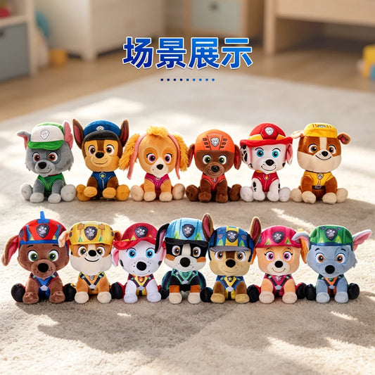 Original PAW Patrol Big Movie 3 Rex Skye Chase Everest in Scarf & Hat Officially Licensed Plush Toy for Ages 1 and Up 6” 15.2cm