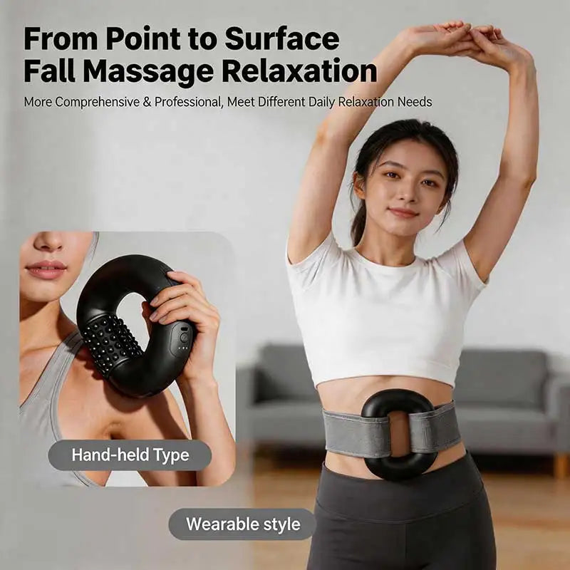 Electric rolling percussion massager Kneading deep Tissue Muscle Recovery BODYSHAPING MANUAL body MASSAGE ROLLER Fatigue Relief