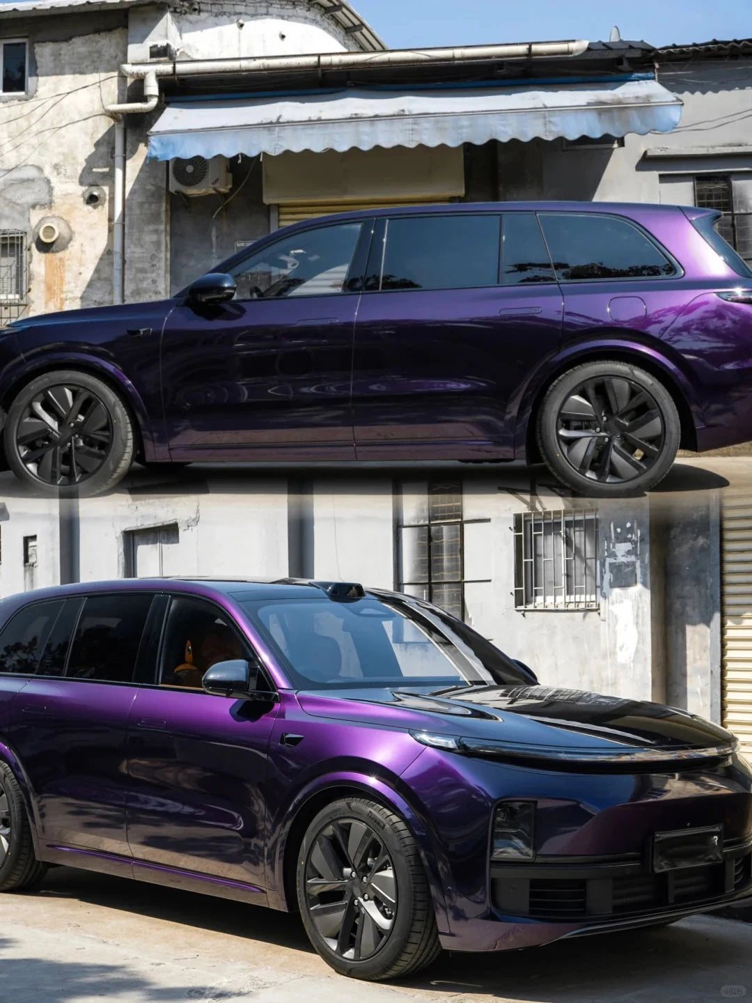 Premium PET High Glossy Midnight Purple Vinyl Wrap Film Car Wrapping Motorcycle DIY Sticker Decal Air Release Self Adhesive