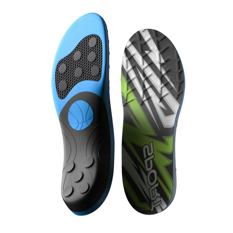 Basketball insole Spring Orthopedic Sport Insoles Shock Absorption Breathable Sole Pad Sport Arch Support Feet Pain Care Insole