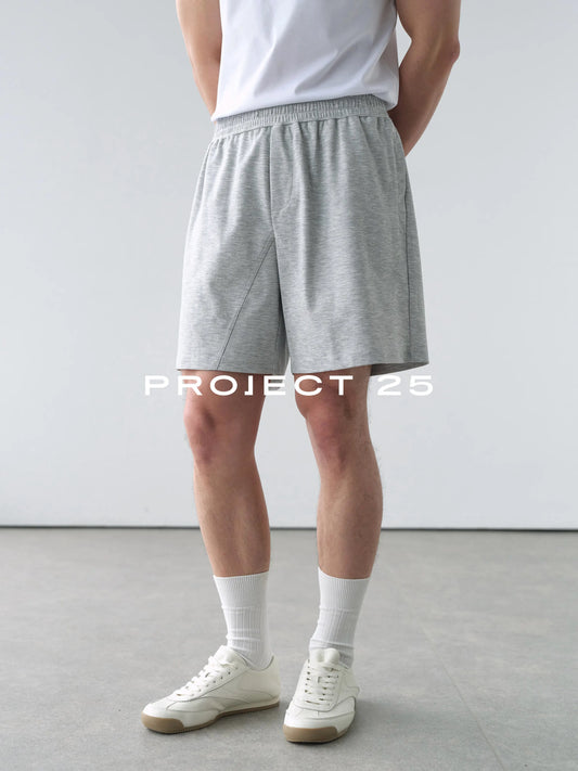 PROJECT 25 Men's 5-Point Shorts Lyocell SORONA Blend Cool Antibacterial Breathable Elastic Waist Sports Casual Summer New
