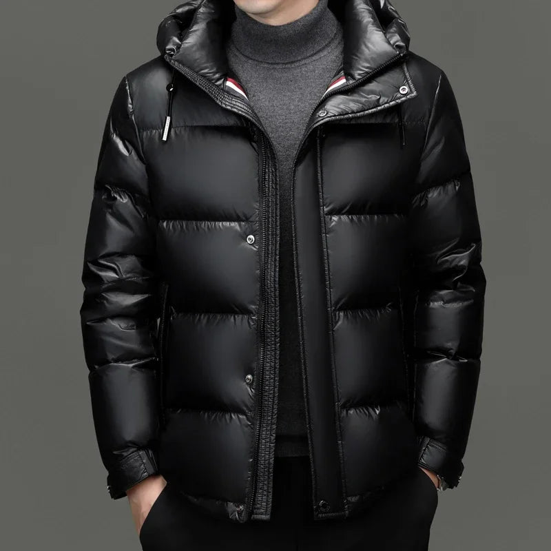 New arrival winter jacket 90% white duck down jackets men,mens thicken warm parkas winter down coat,autumn hooded parkas men