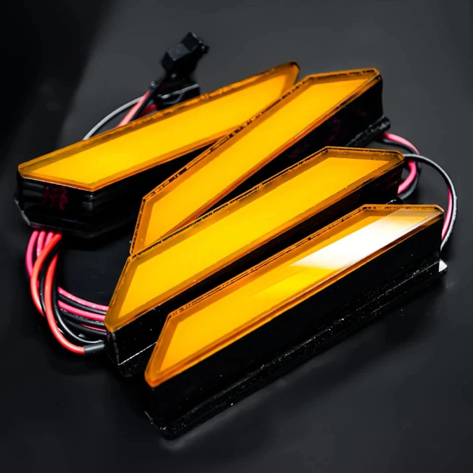 4PCs Amber LED Front Grille Light For Ford Ranger Raptor 2022 2023 2024 2025 P703 NEXT-GEN
