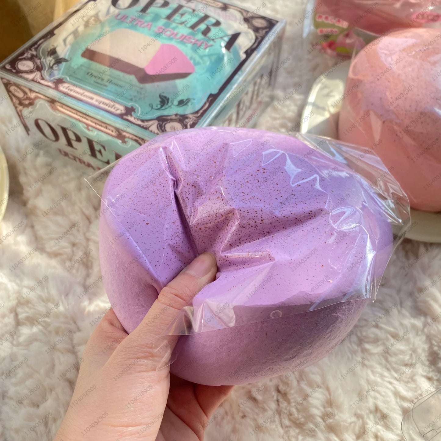 Thick Square Milk Rice Cake Squishy Slow Rising Milk Cake Bread Slow Rebound Fidget Toy Anti Stress Release Hand Relax Toy