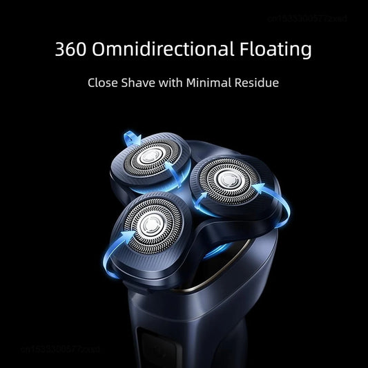 MIJIA Electric Shaver Pro 360° Floating Head,Dual Ring Lock,Smart Color Display,IPX8 Wet & Dry,USB-C,Rechargeable Beard Razor