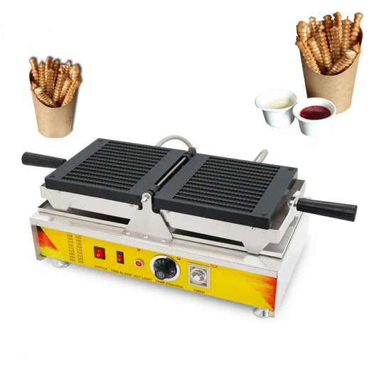 French Fries Waffle Pommes Maker Electric Waffle Stick Maker Machine Baker Iron Stainless Steel Waffle Fries