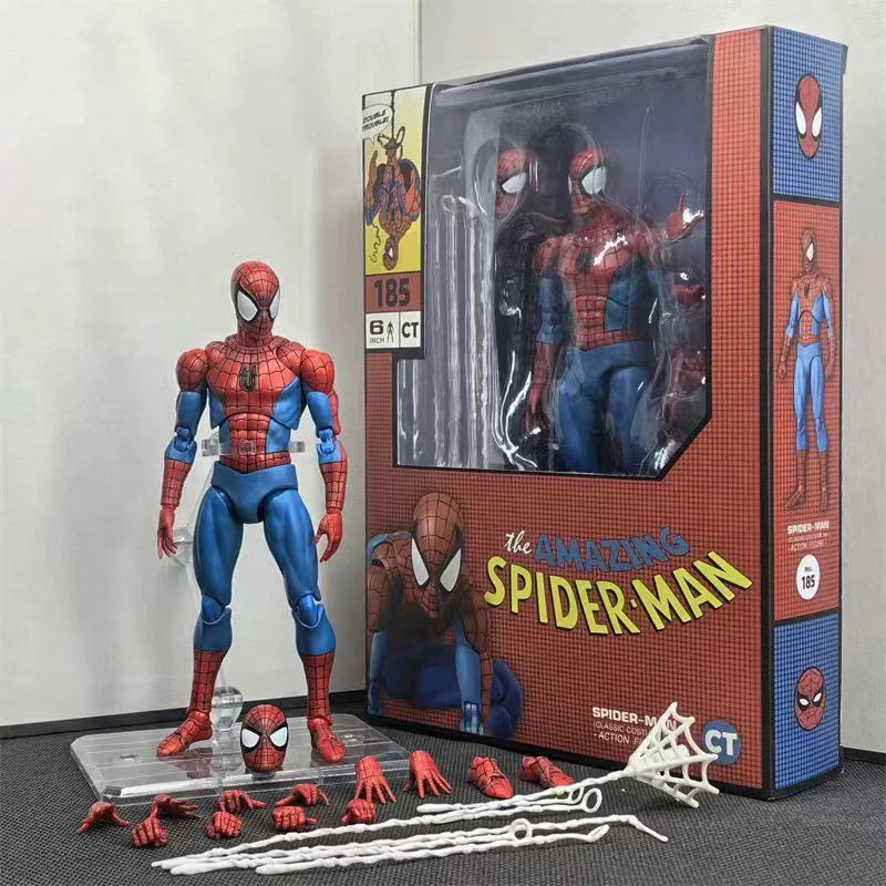 Ct Toys Mafex 075 The Amazing Spider-Man Comic Ver Mafex 185 Movable Action Figure Collectible Model Toy Gift For Anime Fans