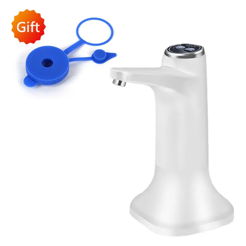 HiPiCok Electric Water Dispenser with Universal Bucket Cap Water Bottle Pump USB Automatic Water Pump for any Gallon Bottle