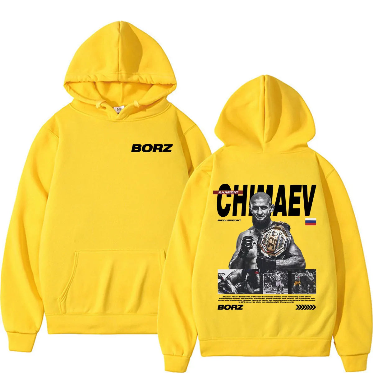Limited Khamzat Chimaev Borz Logo Hoodies Men Women Casual Fleece Bodywarmer Pullovers Fashion Long Sleeve Sweatshirt Streetwear