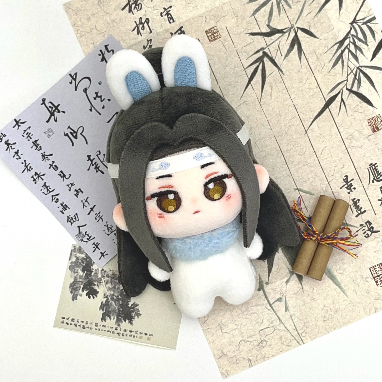 Mo Dao Zu Shi Rabbit Velvet Series Plush Toys Cartoon Wei Wuxian Lan Wangji Stuffed Dolls Pendants Ornaments Girls Birthday Gift