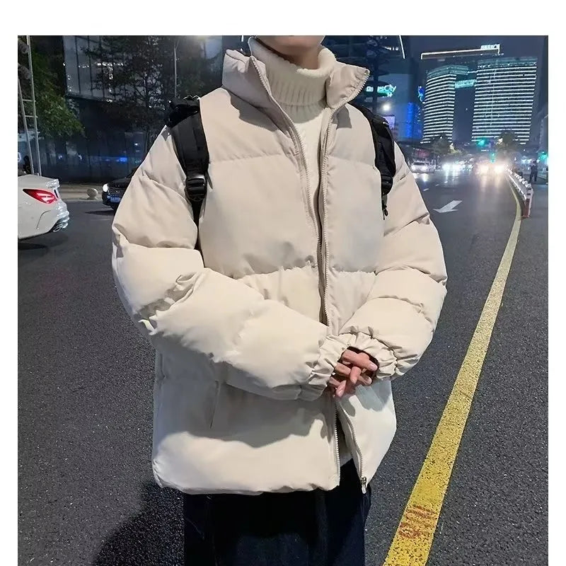 Semir Down Jacket Men's 2025 Winter New Three proof Short Couple Bread Jacket Warm and Comfortable Thick Coat