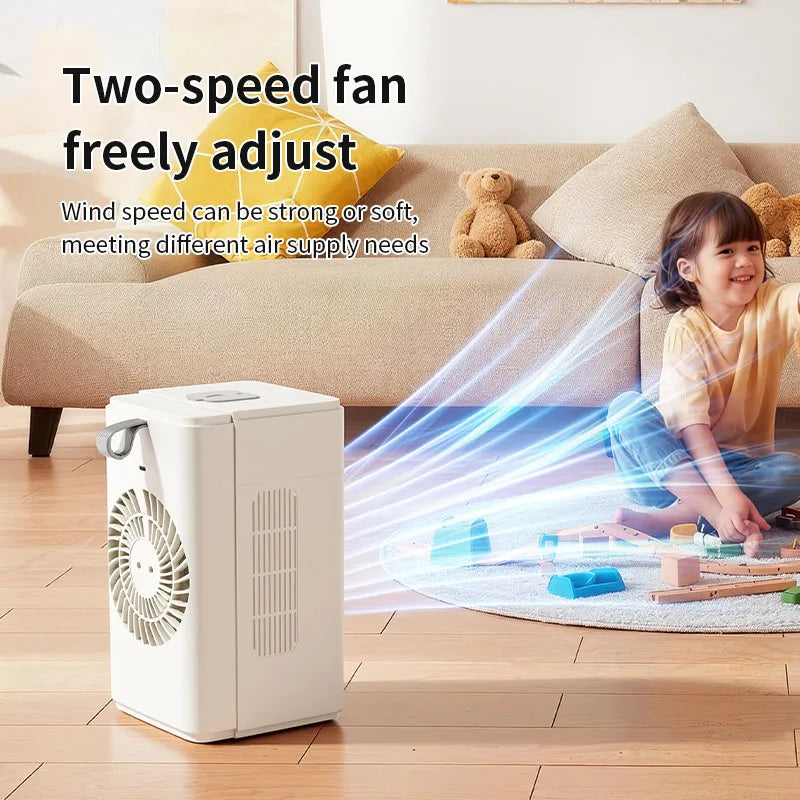 TYPE-C Desktop Fan Water tank Mini Air Cooler Portable Personal Cooling Device 3000mAh Battery Operation Fan Scheduled timer