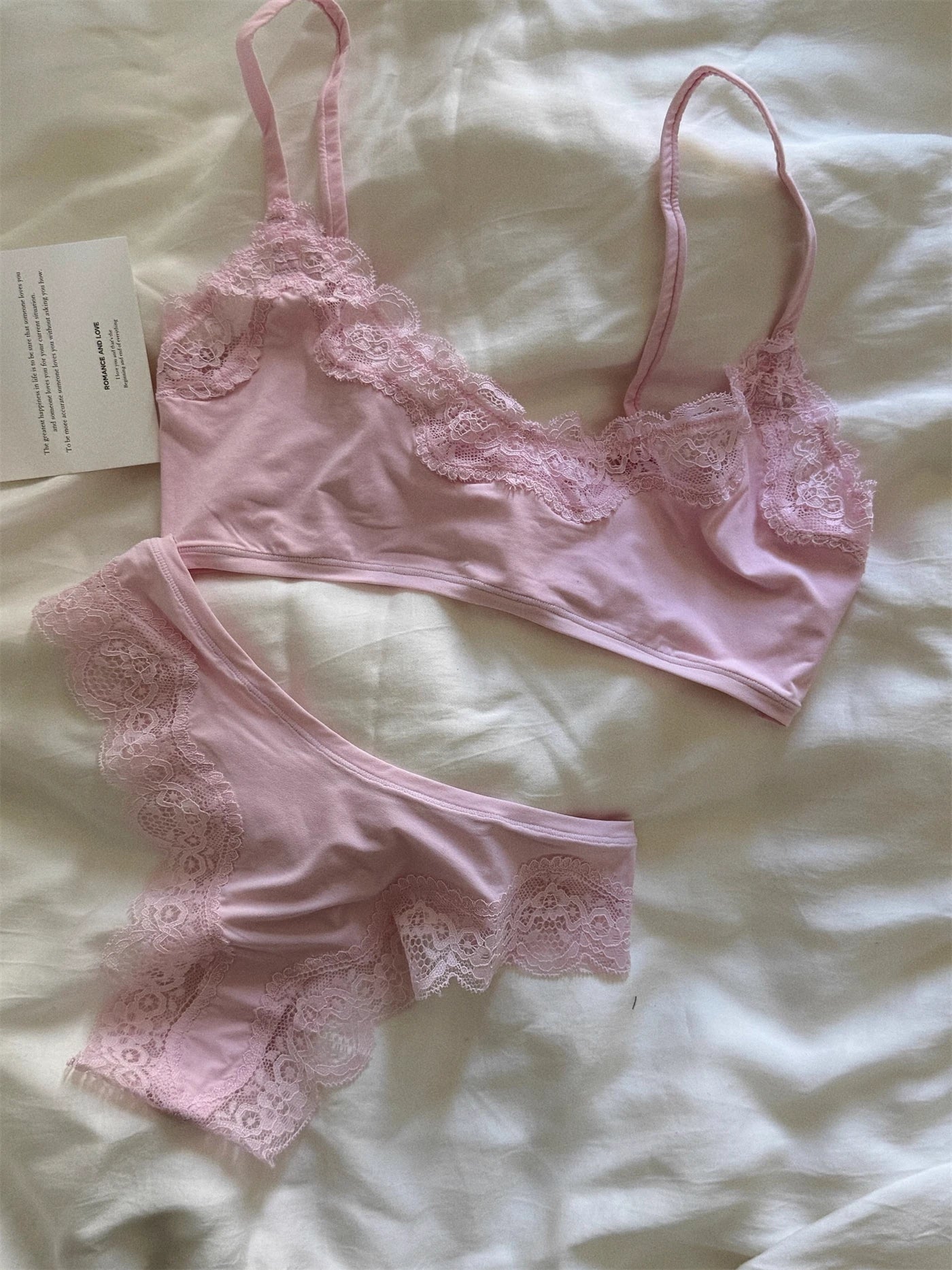 Stretch Lace Bodysuit Set Push-Up (No Pads) Girls' Embroidered Floral Underwear Deep V Ladies Lingerie with Briefs
