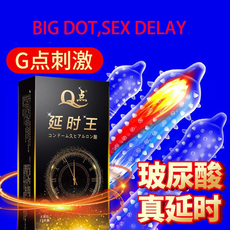 5D Dotted Condoms with mustache Ribbed G Point Latex Ultra Thin Condom Orgasm Contraceptives Stimulate Vaginal adults Sex Toys