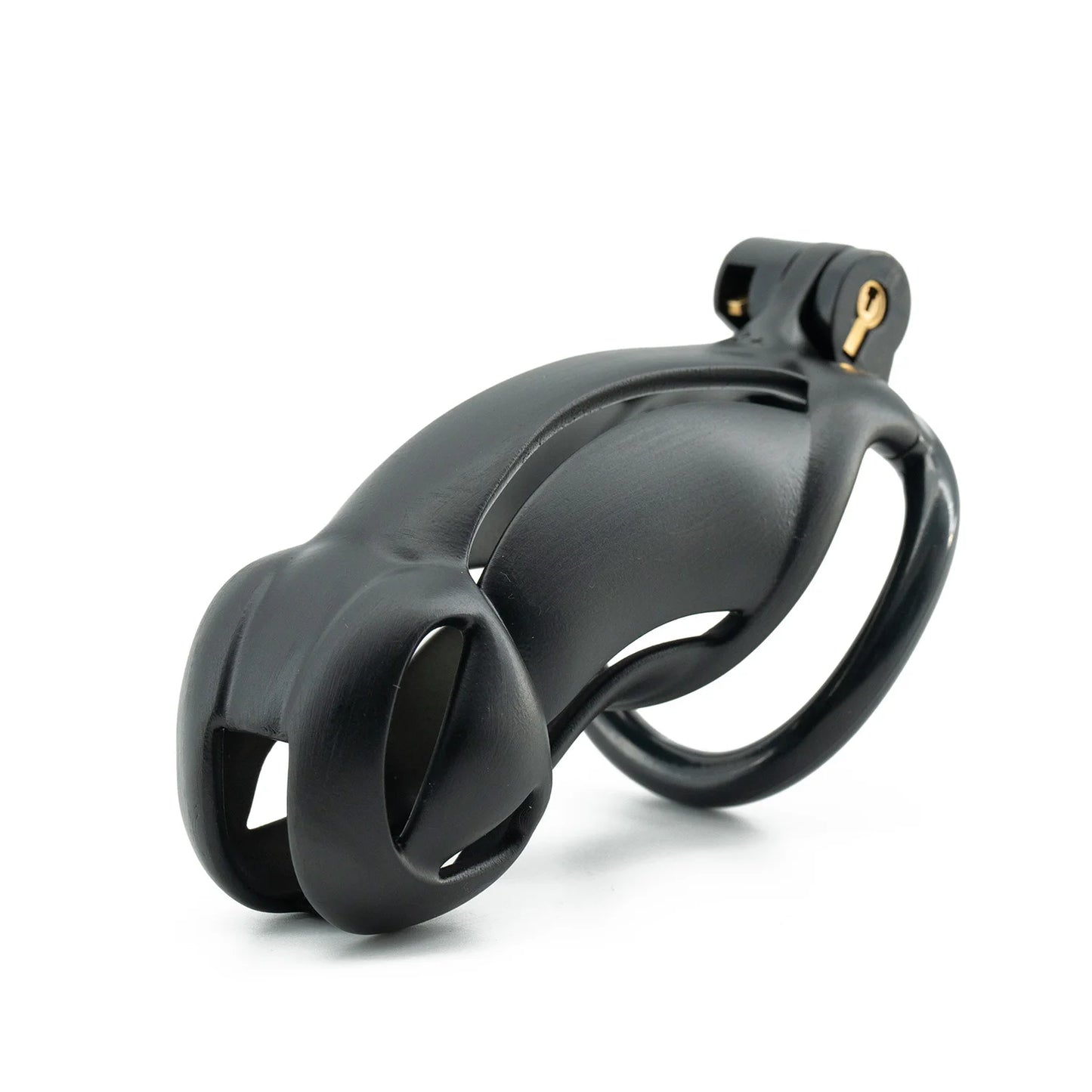Black Curved Ring Cuckold Male Chastity Device Long Plastic Cock Cage Penis Lock Sex Toys for Men
