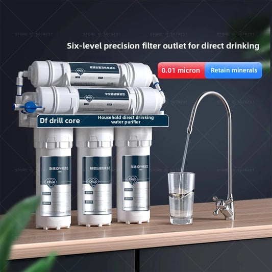 Household Sixth Stage Ultrafiltration Water Purifier with 0.01 Μ M Mineral Water Fifth Stage Non Plug in Kitchen Water Filter