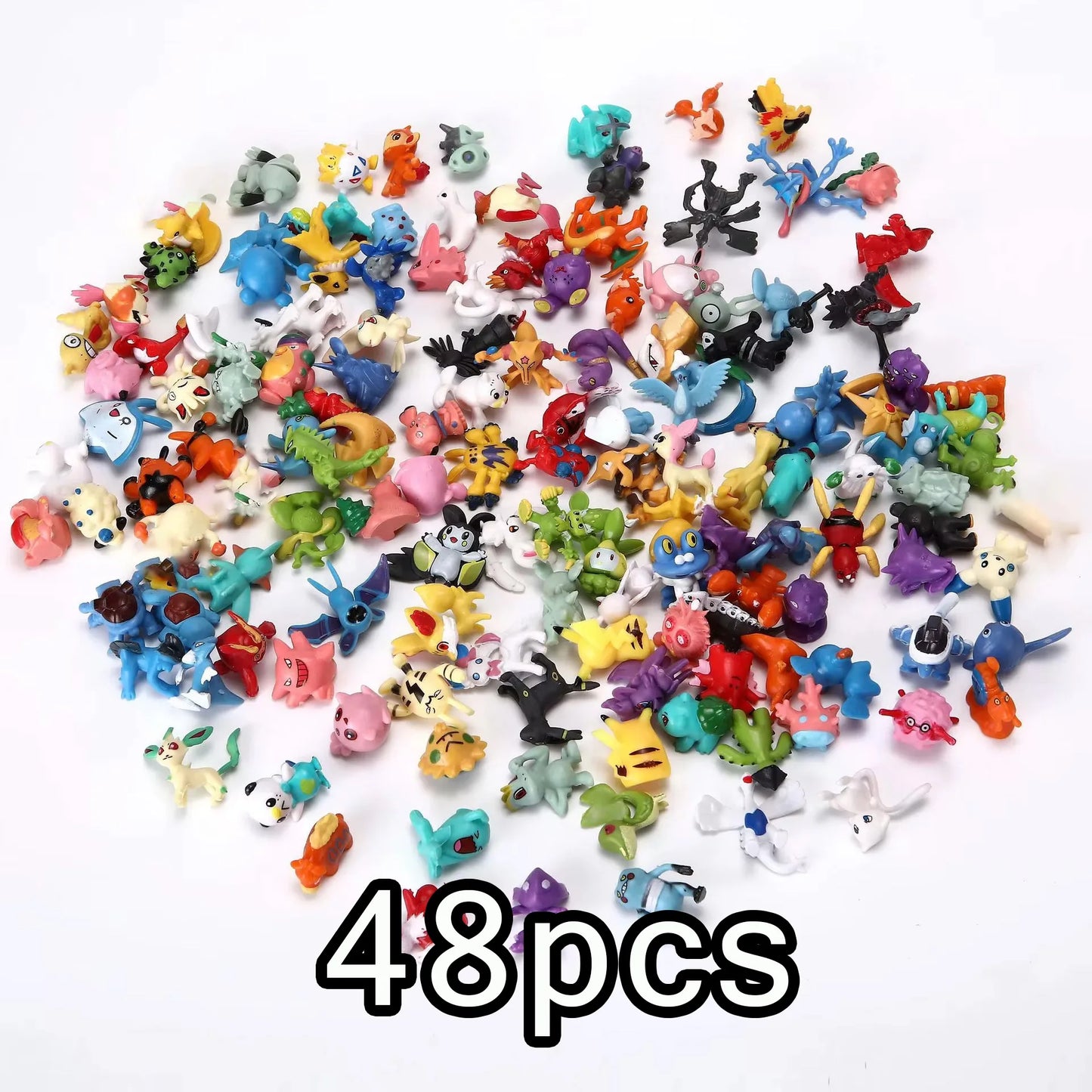 Small Size 48/72/96/120/144pcs Pokemon Anime Action Toy Figures Doll Model Colletion Toys For Children