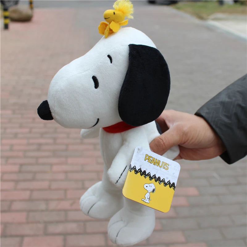 1piece 25CM Peanuts Snoopy with Woodstock bird Plush soft toys Snoopy dog toys best Christmas present Valentine's Day gift