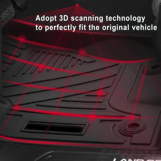 Floor Mats Waterproof Anti-Slip For Toyota Land Cruiser Prado 250 J250 LC250 All Weather Front Rear Cargo Liner Mat 2024 2025