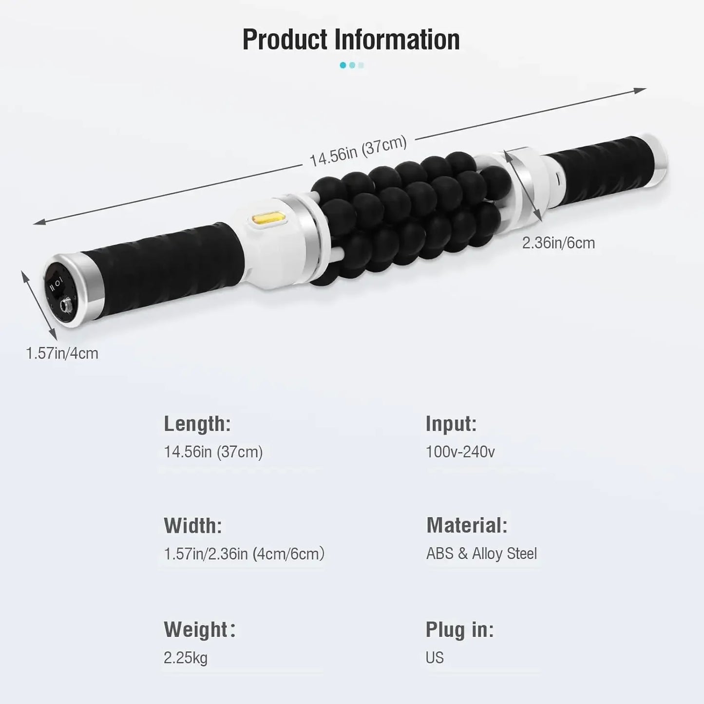 Electric Roller Impact Massager Portable Muscle Relaxation Rolling Ball Device For Athletes To Relieve And Recover Muscles
