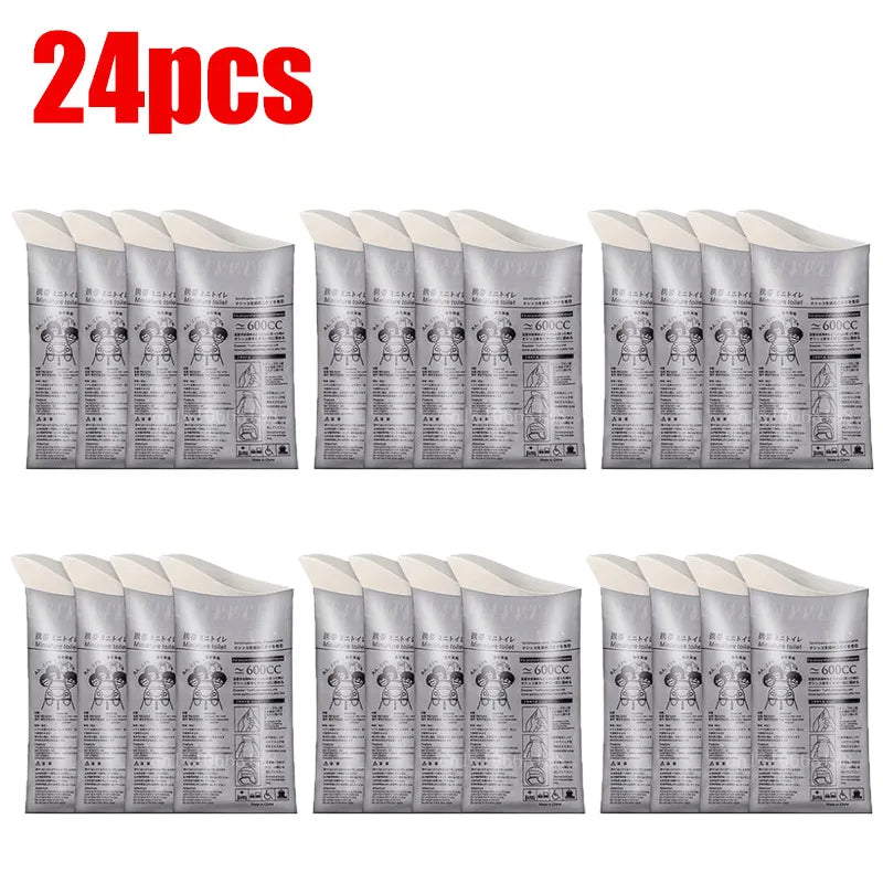 4-24PC Outdoor Emergency Urine Bags Disposable Travel Mobile Toilet Portable Urinal Bag for Female Baby Male Vomiting Bag