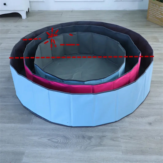 Foldable Kids Ball Pit Playpen Baby Safety Indoor Play Castle Parent-child Interactive Play Area Portable Storage for Toddlers