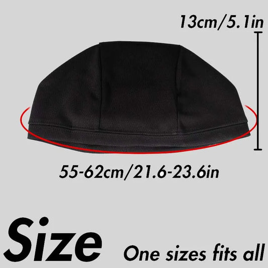 Musion Under Helmet Beanie Cap Vented Sweat Absorbent Moisture Wicking for Men Cycling Motorcycle Riders