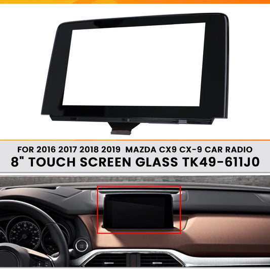 TK49-61-1J0B 8 Inch Touch Screen Glass Digitizer Replacement For Mazda CX-9 2016-2019 Car CD Audio Radio Navigation TK49-611JA
