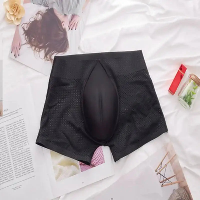 Fake Female Slimming Underwear Men Woman Cross Dressing Underwear Woman Fake Man Hidden Triangle Sissy Mens Shapeware