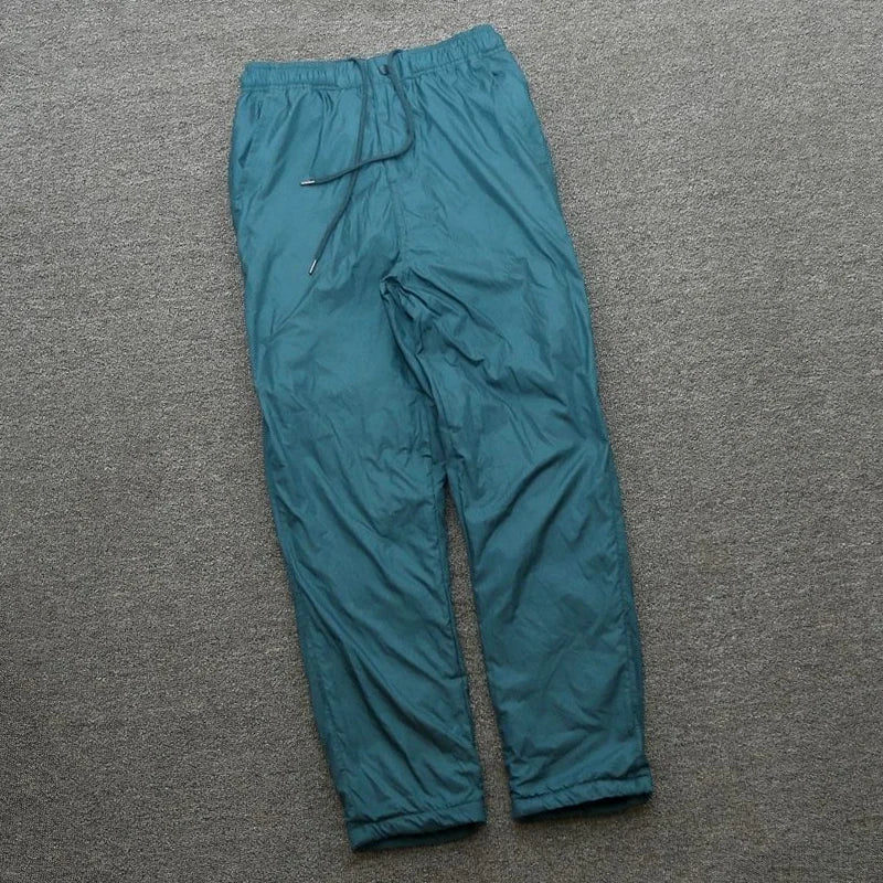 Coolbar Men's Winter Thickened Fleece Lined Casual Pants Footed Warm Cotton Trousers Fashionable Long Pants Basic Style ...