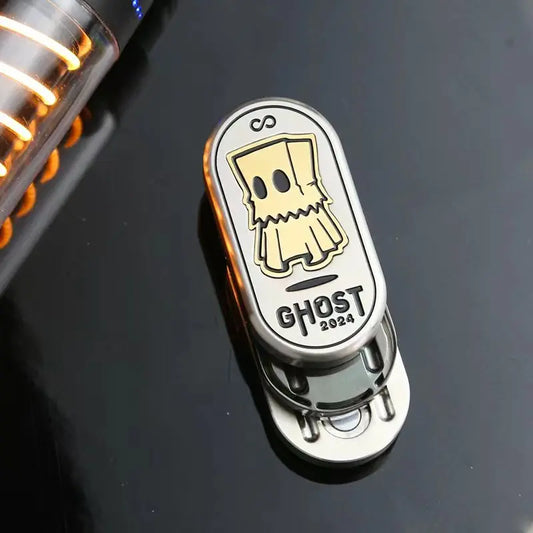 Ghost EDC Stress Relief Slider Daily-Carry Triple-Layer Magnetic Mechanical Stress Toy ADHD Anxiety Relief Toy Adults Gifts