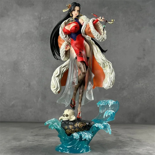 One Piece Boa Hancock Anime Figure Chinese Style Cheongsam Pvc Collectible Model Desktop Ornament Anime Collection Home Decor