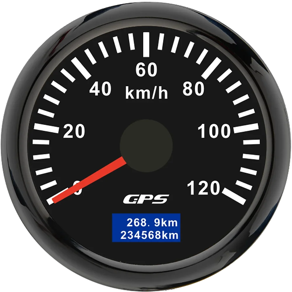 30/60/80/120/200 Km/h GPS Speedometer 52MM Car Truck Speed Gauge Meter With GPS Antenna With 7 Color Backlight 9-32V