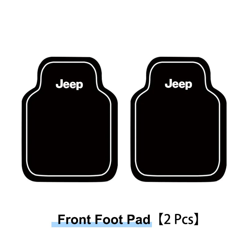 New Car Floor Mat Front & Rear Automotive Carpet Cover Floor Mats For Jeep Renegade Wrangler Grand Compass Gladiator Cherokee JL