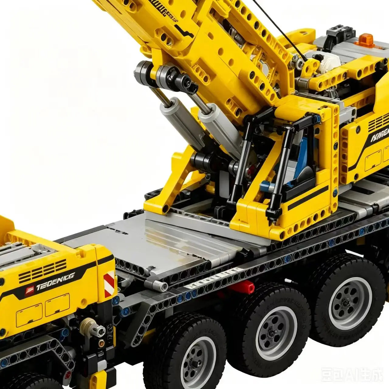 2606pcs Classic Engineering Vehicle Motor Power Mobile Crane Mk II Fit 90004 Model Building Blocks Kits Toys Birthday Gifts