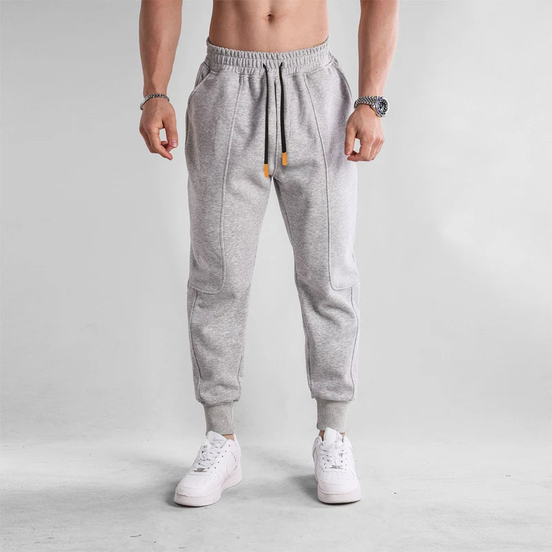 2024 New Men Jogging Long Pants Autumn and Winter Mens Casual Fleece Sweatpants Soft Sports Pants Jogging Pants